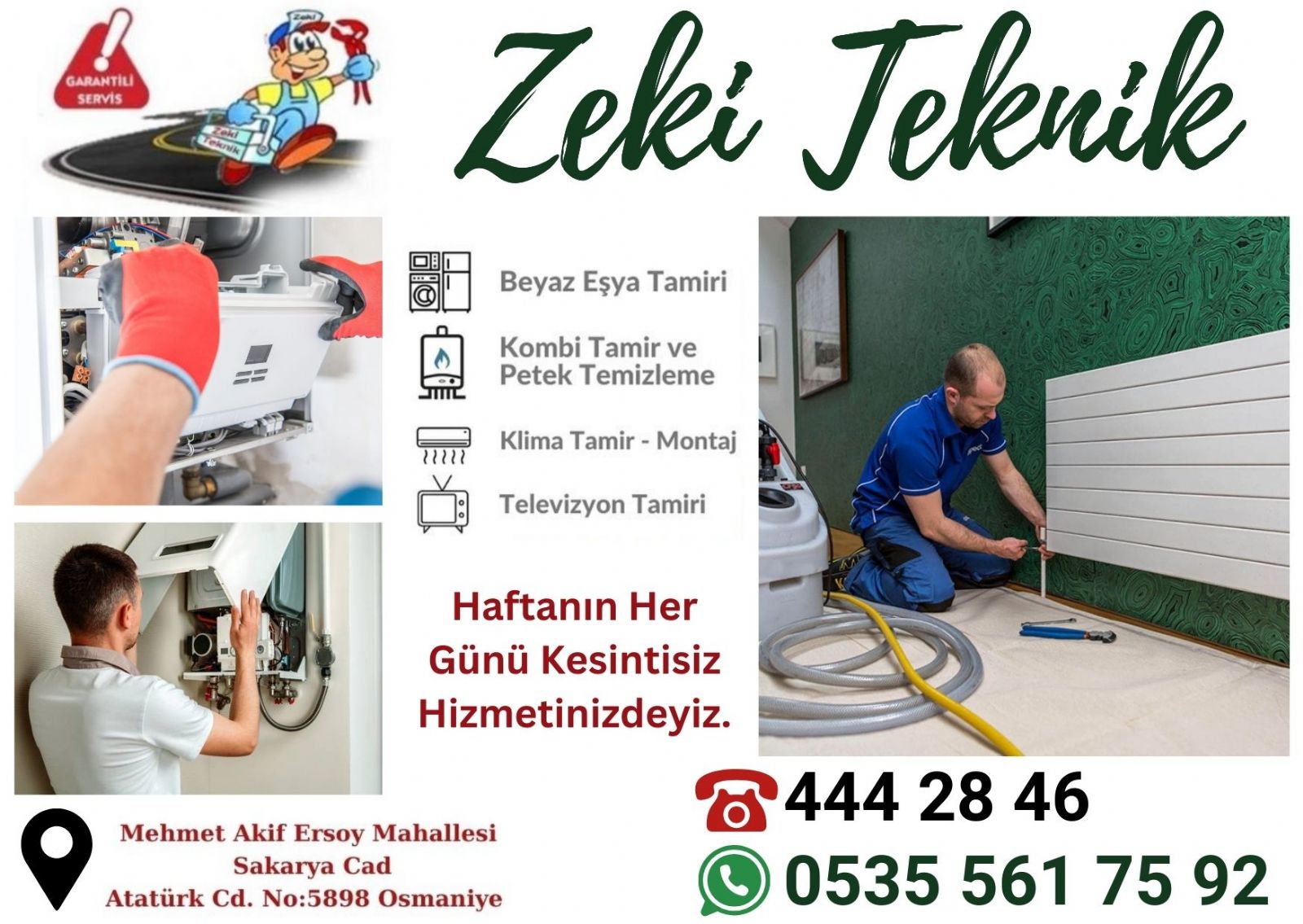 Osmaniye Kombi Bakımı ve Petek Temizleme