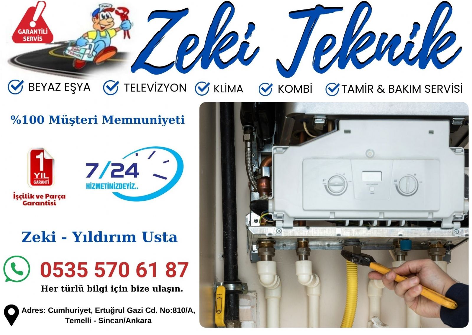 Temelli Kombi Bakımı Petek Temizleme