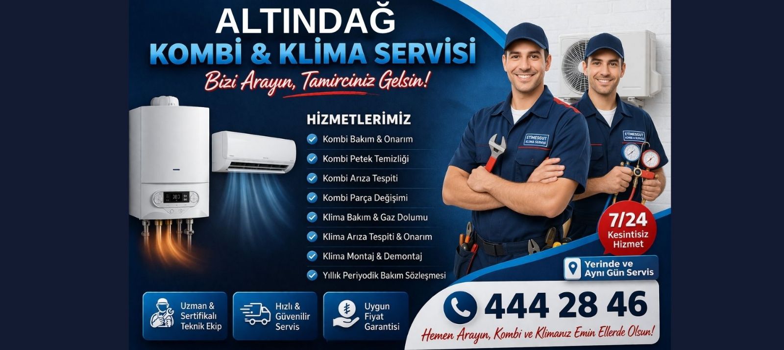 altındağ kombi klima servisi